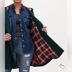 Torrid Wool Fit And Flare Coat